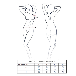 Passion - Ensemble Soutien-Gorge + String Anuvera Noir L/Xl